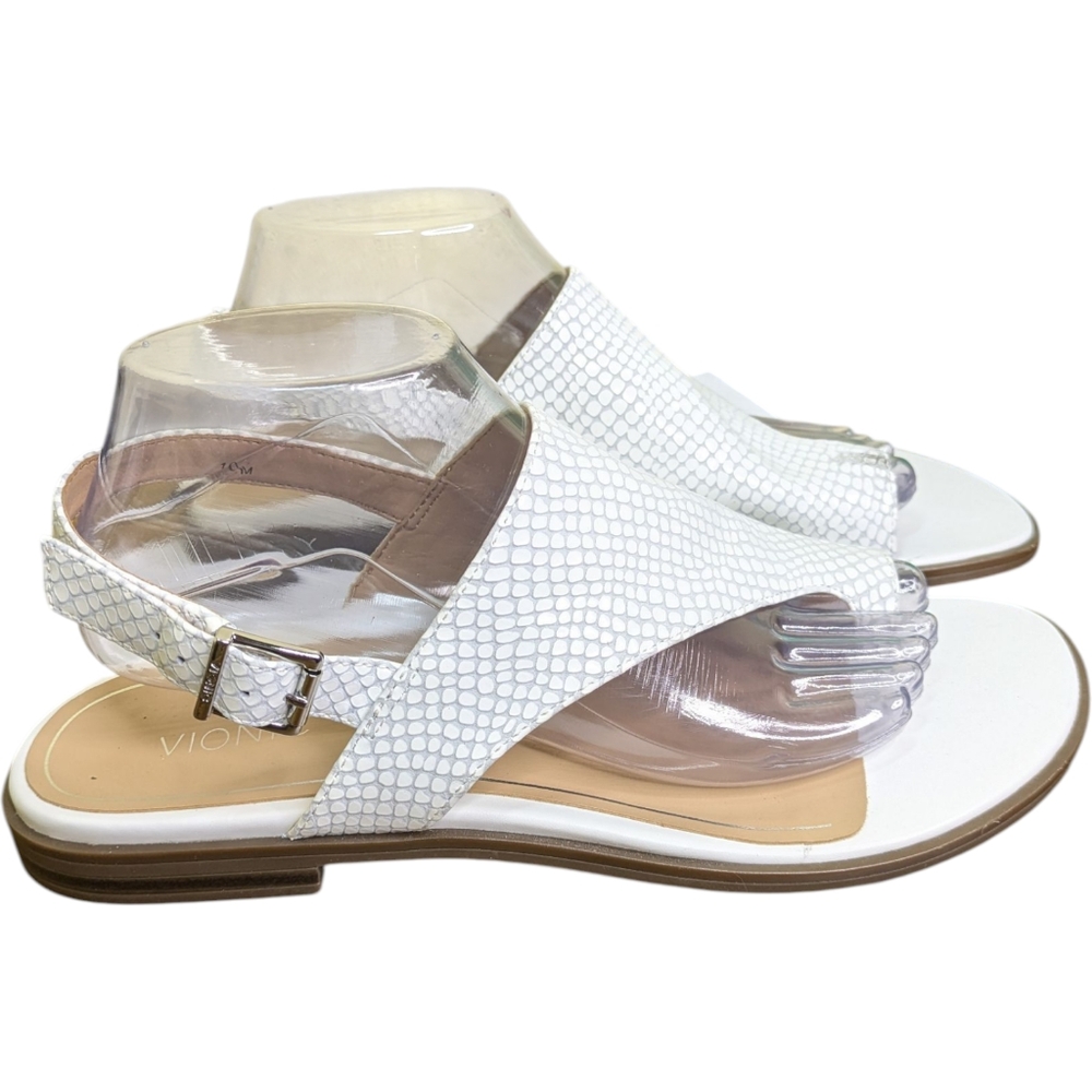 Vionic White Textured Women's Sandals - Picture 3 of 12